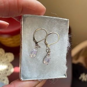Moonstone Silver Earrings